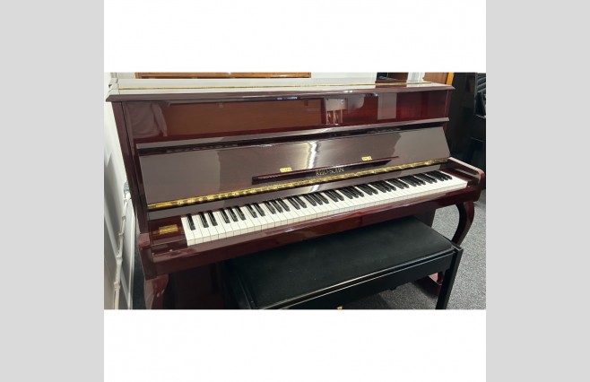 Reid Sohn Polished Wine Red Mahogany SU110F Upright Piano, Used - All Inclusive Premium Package (SN:634227) - Image 4